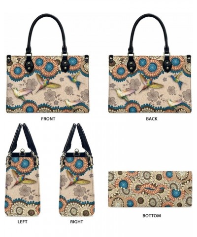 Mandala Sea Turtle Green Purses and Handbags for Women Top Handle Satchel Tote Bags Shoulder Bag Mandala Hummingbird Floral $...