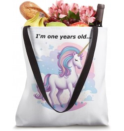 Unicorn I am one years Tote Bag $11.00 Totes