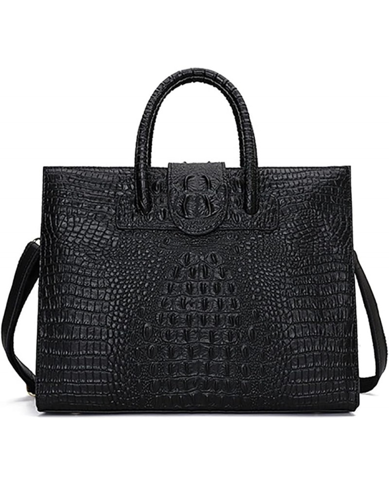 NEW Crocodile Pattern Leather Bag, Women's Handbags, Leather Women's Shoulder Bags Large $52.50 Shoulder Bags