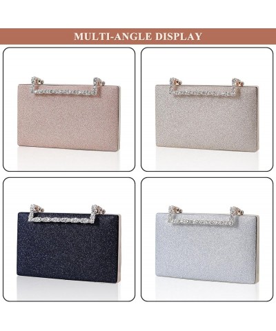 Evening Bag for Women, Bling PU Leather Clutch Bags Rhinestone Small Purses for Party Prom Cocktail Wedding Pink $31.31 Eveni...