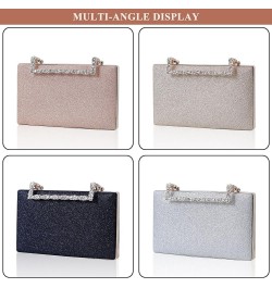 Evening Bag for Women, Bling PU Leather Clutch Bags Rhinestone Small Purses for Party Prom Cocktail Wedding Pink $31.31 Eveni...