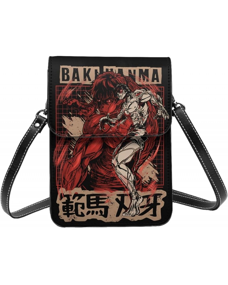 Anime Baki The Grappler Small Cell Phone Purse Woman'S Fashion Small Mini Shoulder Bag Crossbody Bags 7.5x5.3 Inches $20.52 C...