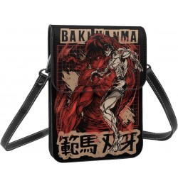 Anime Baki The Grappler Small Cell Phone Purse Woman'S Fashion Small Mini Shoulder Bag Crossbody Bags 7.5x5.3 Inches $20.52 C...