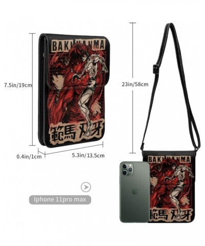 Anime Baki The Grappler Small Cell Phone Purse Woman'S Fashion Small Mini Shoulder Bag Crossbody Bags 7.5x5.3 Inches $20.52 C...