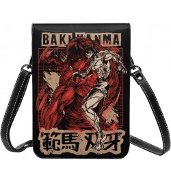 Anime Baki The Grappler Small Cell Phone Purse Woman'S Fashion Small Mini Shoulder Bag Crossbody Bags 7.5x5.3 Inches $20.52 C...