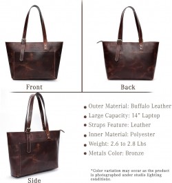 Genuine Leather Tote Bags for Women, Laptop Handbags, Women's Shoulder Bag, For Office,Travel, Shopping with Adjustable Strap...