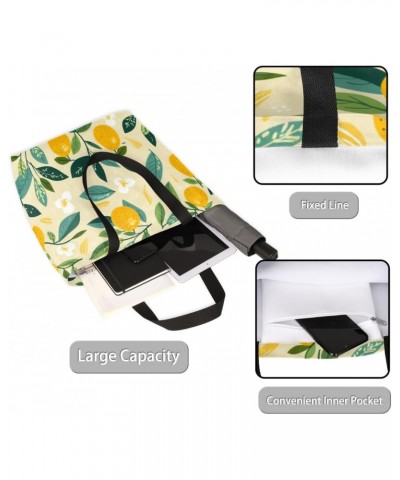 Stylish Fruit Print Canvas Tote - Versatile & Attractive for Women $13.79 Totes