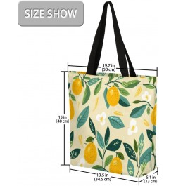 Stylish Fruit Print Canvas Tote - Versatile & Attractive for Women $13.79 Totes