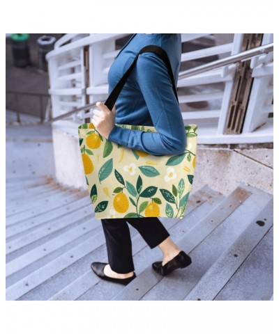 Stylish Fruit Print Canvas Tote - Versatile & Attractive for Women $13.79 Totes