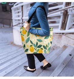 Stylish Fruit Print Canvas Tote - Versatile & Attractive for Women $13.79 Totes