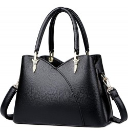 Ladies Trendy Handbags 2022 Latest Soft PU Leather Top Handle Satchel Shoulder Tote Bag for Women, Crossbody Bags Black $32.0...