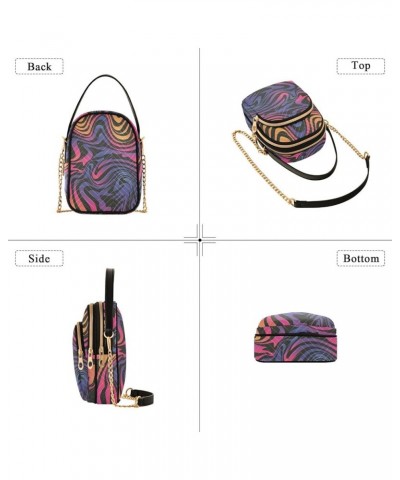 Women's Crossbody Bag, Animal Print Pattern Three Zipper Design Handbag Shoulder Bag Wallet Color058 $14.29 Crossbody Bags