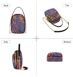 Women's Crossbody Bag, Animal Print Pattern Three Zipper Design Handbag Shoulder Bag Wallet Color058 $14.29 Crossbody Bags