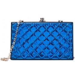 Clear Purse for Women, Acrylic Box Evening Clutch Bag, Mini Jelly Purse Transparent Blue $14.56 Evening Bags