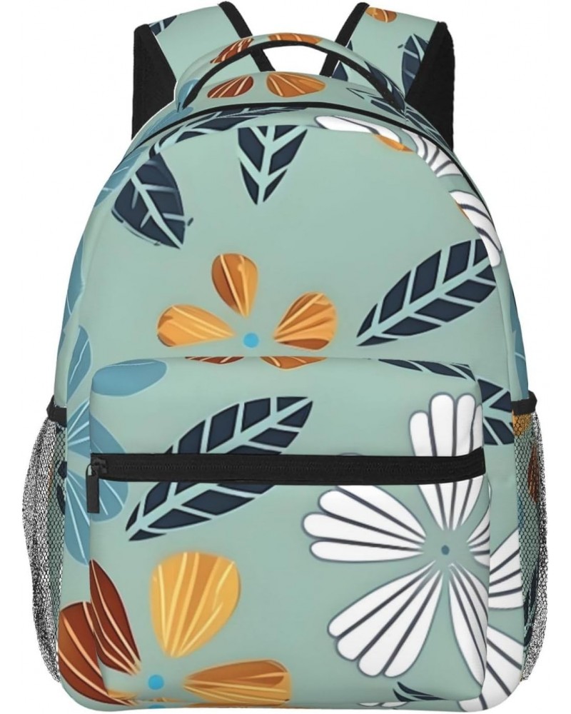 Light Coloured Floral Stylish And Lightweight Backpack,Comfortable To Carry,Multi-Pocket Design,23l Capacity,Easily Meet Your...