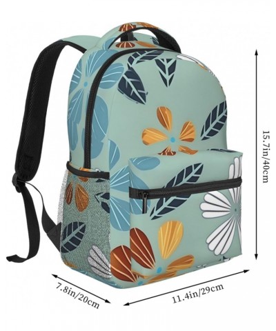 Light Coloured Floral Stylish And Lightweight Backpack,Comfortable To Carry,Multi-Pocket Design,23l Capacity,Easily Meet Your...