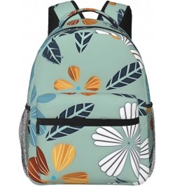 Light Coloured Floral Stylish And Lightweight Backpack,Comfortable To Carry,Multi-Pocket Design,23l Capacity,Easily Meet Your...