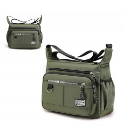 Fashion Classic Crossbody Bag for Men Women Large Messenger Bag Travel Shoulder Bag Multi-pocket Green $21.38 Totes