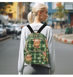 Mini Backpack Purse for Women, Saint Patrick's Day Gnome1 Travel Bag Casual Daypack Shoulder Bag Small $13.44 Backpacks