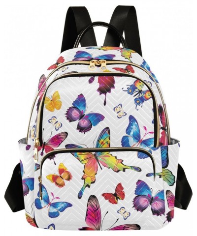 Butterfly Fashion Backpack Purse for Women Multipurpose Casual Daypack with Multi Pockets & Secured Zipper Ladies Gift for Wo...