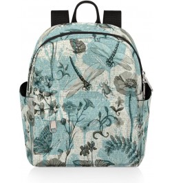 Butterfly Dragonfly Flower Mini Backpack Purse for Women, Insect Small Fashion Daypack Lightweight, Cute Casual Travel Bag $2...