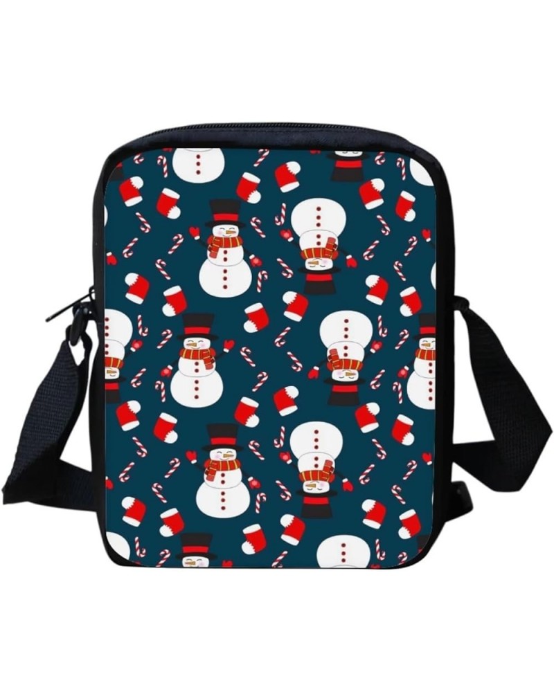 Christmas Fashion Cossbody Messenger Bag Christmas Decorations Gift Handbag Purse Shoulder Bag Snowman $10.81 Shoulder Bags