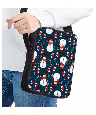 Christmas Fashion Cossbody Messenger Bag Christmas Decorations Gift Handbag Purse Shoulder Bag Snowman $10.81 Shoulder Bags