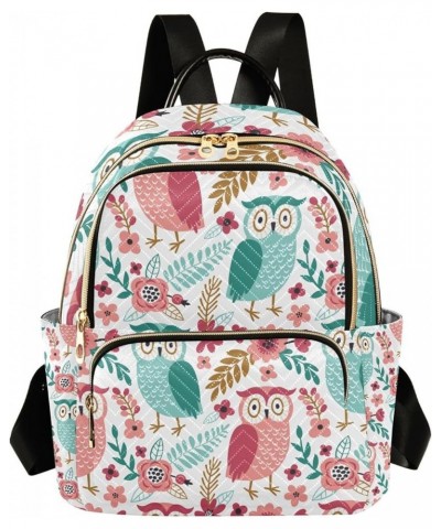 Small Backpack for Women Travel Bag Cute Owls and Floral Daypack Purse Fashion Shoulder Bag Rucksack Medium A437 $14.03 Backp...