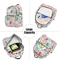 Small Backpack for Women Travel Bag Cute Owls and Floral Daypack Purse Fashion Shoulder Bag Rucksack Medium A437 $14.03 Backp...