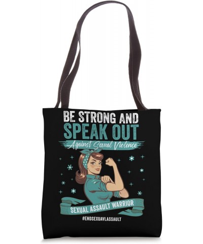 Sexual Assault Awareness Month 2024 Survivor Teal Men, Women Tote Bag $8.22 Totes