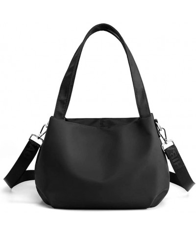 SULCET Shoulder Bag for Women Ladies Nylon Satchel Purses Lightweight Crossbody Handbag Travel Tote Purses Black $19.13 Totes