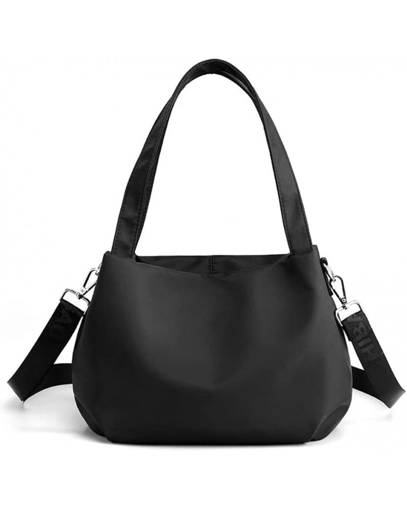 SULCET Shoulder Bag for Women Ladies Nylon Satchel Purses Lightweight Crossbody Handbag Travel Tote Purses Black $19.13 Totes