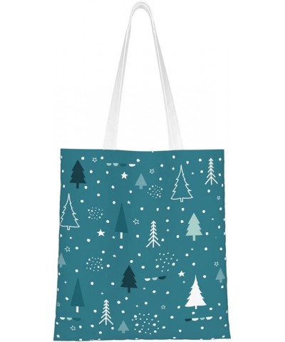 Merry Christmas Single Shoulder Fashion Canvas Tote Shopping Bags Handbags For Men And Women Merry Christmas43 $10.93 Totes