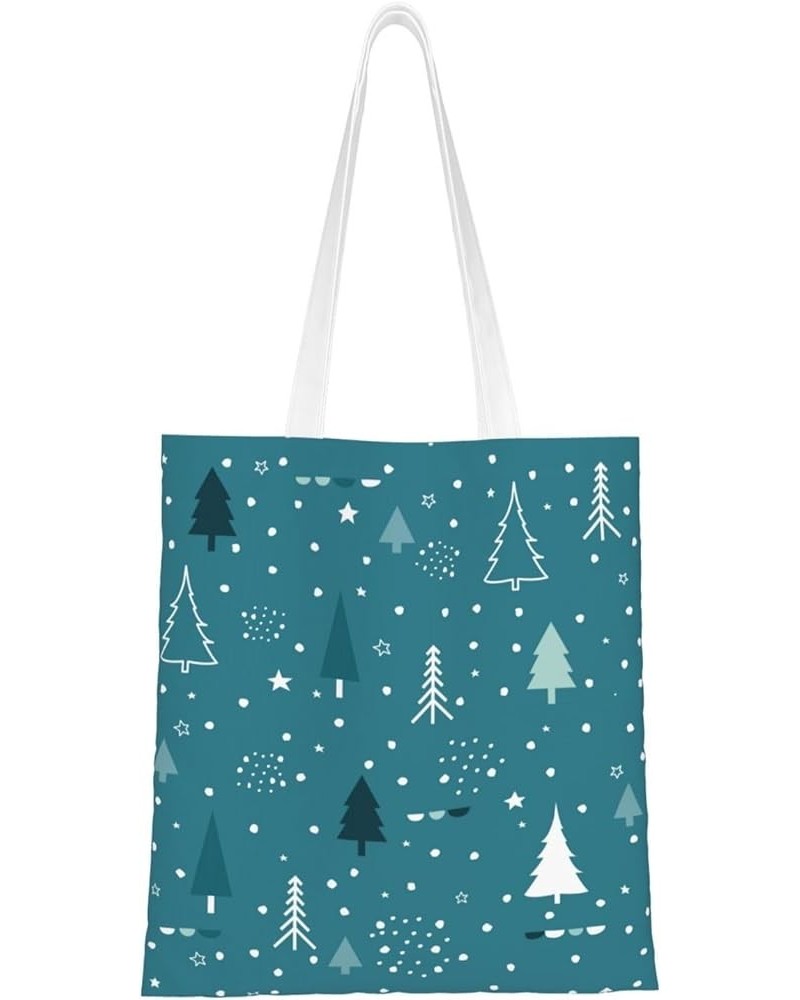 Merry Christmas Single Shoulder Fashion Canvas Tote Shopping Bags Handbags For Men And Women Merry Christmas43 $10.93 Totes