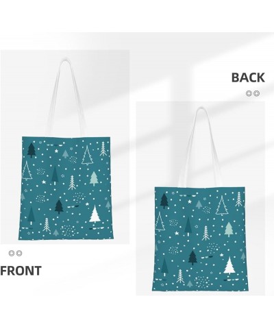 Merry Christmas Single Shoulder Fashion Canvas Tote Shopping Bags Handbags For Men And Women Merry Christmas43 $10.93 Totes