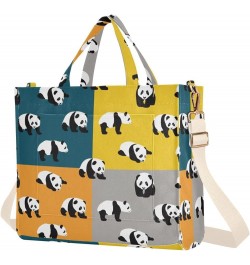 Different Poses Panda Illustration Women's Tote Handbags Top Handle Satchel Shoulder Bag Crossbody Bag M $13.86 Totes