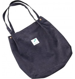 Corduroy Tote Bag for Women Cute Tote Bag with Inner Pocket for College Work Beach Grocery Pro-dark Grey $8.00 Totes