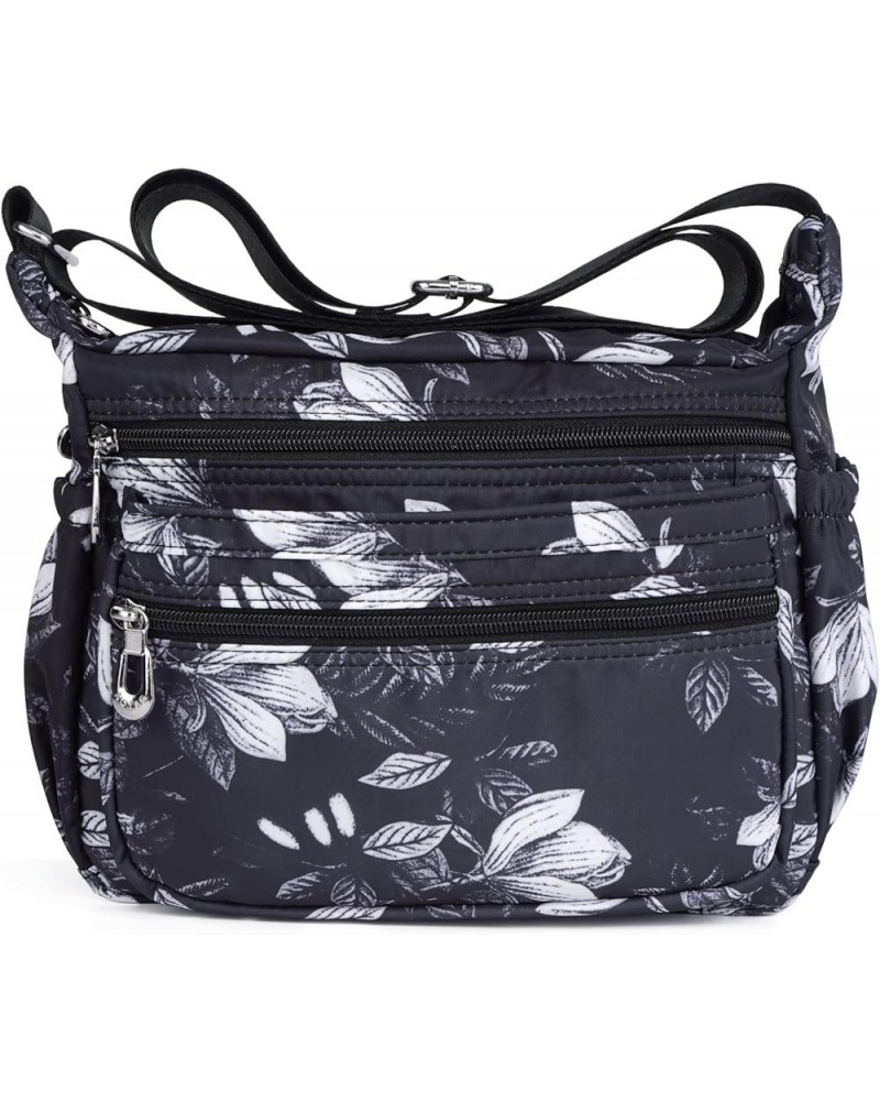 Shoulder Bags for Women Nylon Crossbody Bags Waterproof Lightweight Messenger Purses and Handbags Black $12.53 Crossbody Bags