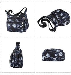 Shoulder Bags for Women Nylon Crossbody Bags Waterproof Lightweight Messenger Purses and Handbags Black $12.53 Crossbody Bags