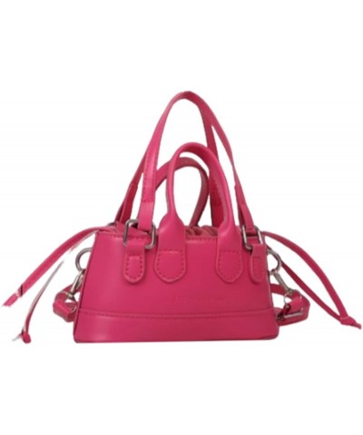 Women's Crocodile Embossed Shoulder Bag Y2K Drawstring Crossbody Bags Silver One-Size Hot Pink $32.34 Totes