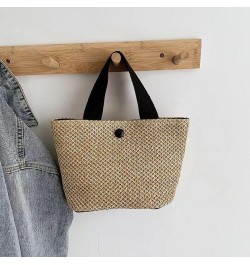 Women Straw Handbag Summer Beach Rattan Tote Bag Crossbody Shoulder Top Handle Handbag Handmade Purse Light Phone Bag (Color ...