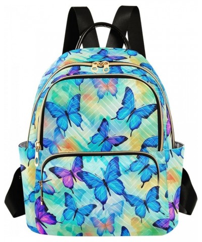 Butterfly Colorful Backpack for Women Fashion Shoulder Bags Small Casual Daypack Travel Bag S 202a3061 S(10.23"x5.11"x12.59")...