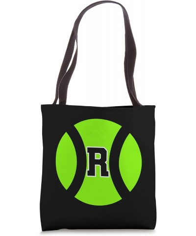 Letter Initial R Tennis Ball Monogram Tote Bag $9.40 Totes