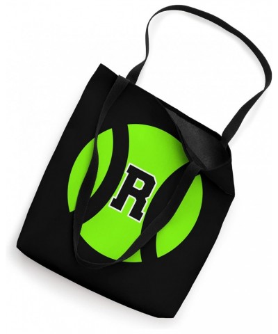 Letter Initial R Tennis Ball Monogram Tote Bag $9.40 Totes