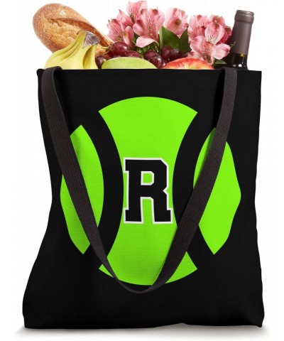 Letter Initial R Tennis Ball Monogram Tote Bag $9.40 Totes