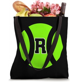 Letter Initial R Tennis Ball Monogram Tote Bag $9.40 Totes