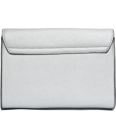 Women Elegant Faux Leather Evening Envelope Clutch Purse Foldover Bags for Party Wedding Prom A-silver $13.20 Evening Bags