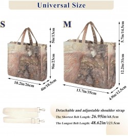 Corduroy Women Tote Bag Sketch Of Angel Print, Handbag Purses with Detachable Strap Small Size $15.63 Crossbody Bags