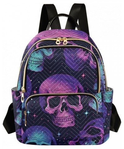 Mini Backpack Purse for Women, Galaxy Skull Travel Bag Casual Daypack Shoulder Bag Small $13.44 Backpacks