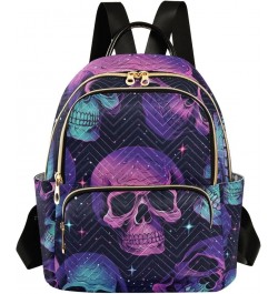 Mini Backpack Purse for Women, Galaxy Skull Travel Bag Casual Daypack Shoulder Bag Small $13.44 Backpacks